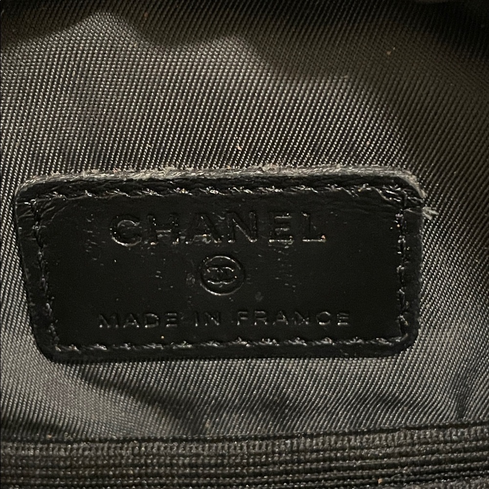 CHANEL Vintage Rare COCO Mark Sports Line Crossbody Sling Bag Canvas Brown Green - Picture 10 of 13